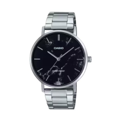 Casio General MTP-VT01DM-1A Silver Stainless Steel Band Men Watch
